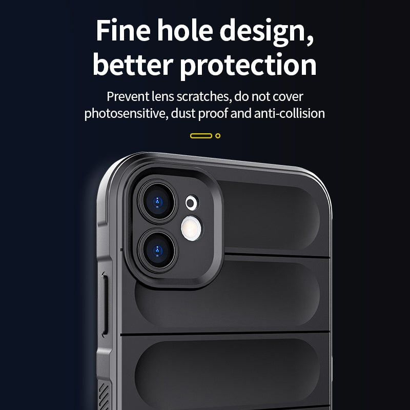 iPhone 11 Pro Max Magic Shield TPU + Flannel Phone Case - Stylish, Durable, and Lightweight Protection