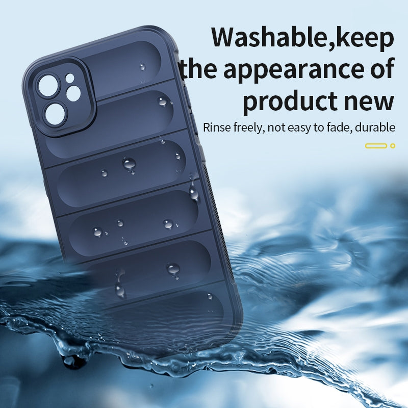 iPhone 12 Magic Shield TPU + Flannel Phone Case - Stylish, Durable, and Lightweight Protection