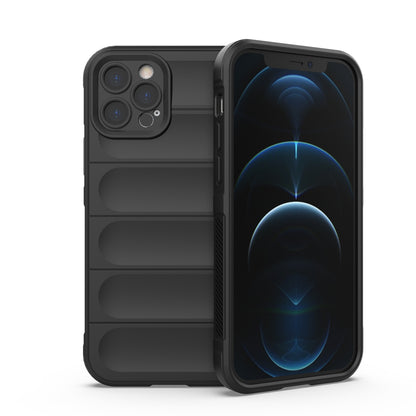 iPhone 12 Pro Magic Shield TPU + Flannel Phone Case - Stylish, Durable, and Lightweight Protection