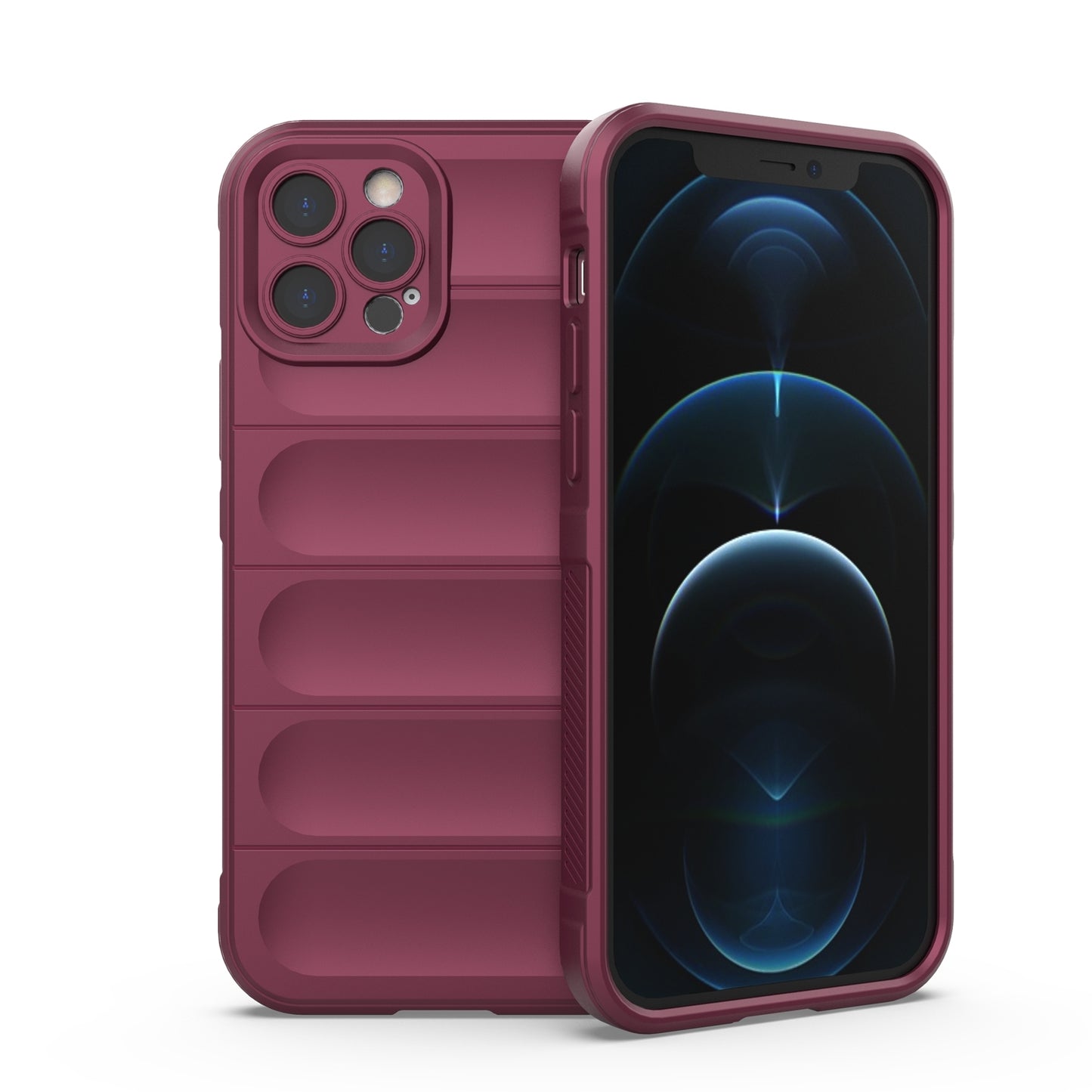 iPhone 12 Pro Magic Shield TPU + Flannel Phone Case - Stylish, Durable, and Lightweight Protection