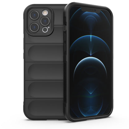 iPhone 12 Pro Max Magic Shield TPU + Flannel Phone Case - Stylish, Durable, and Lightweight Protection