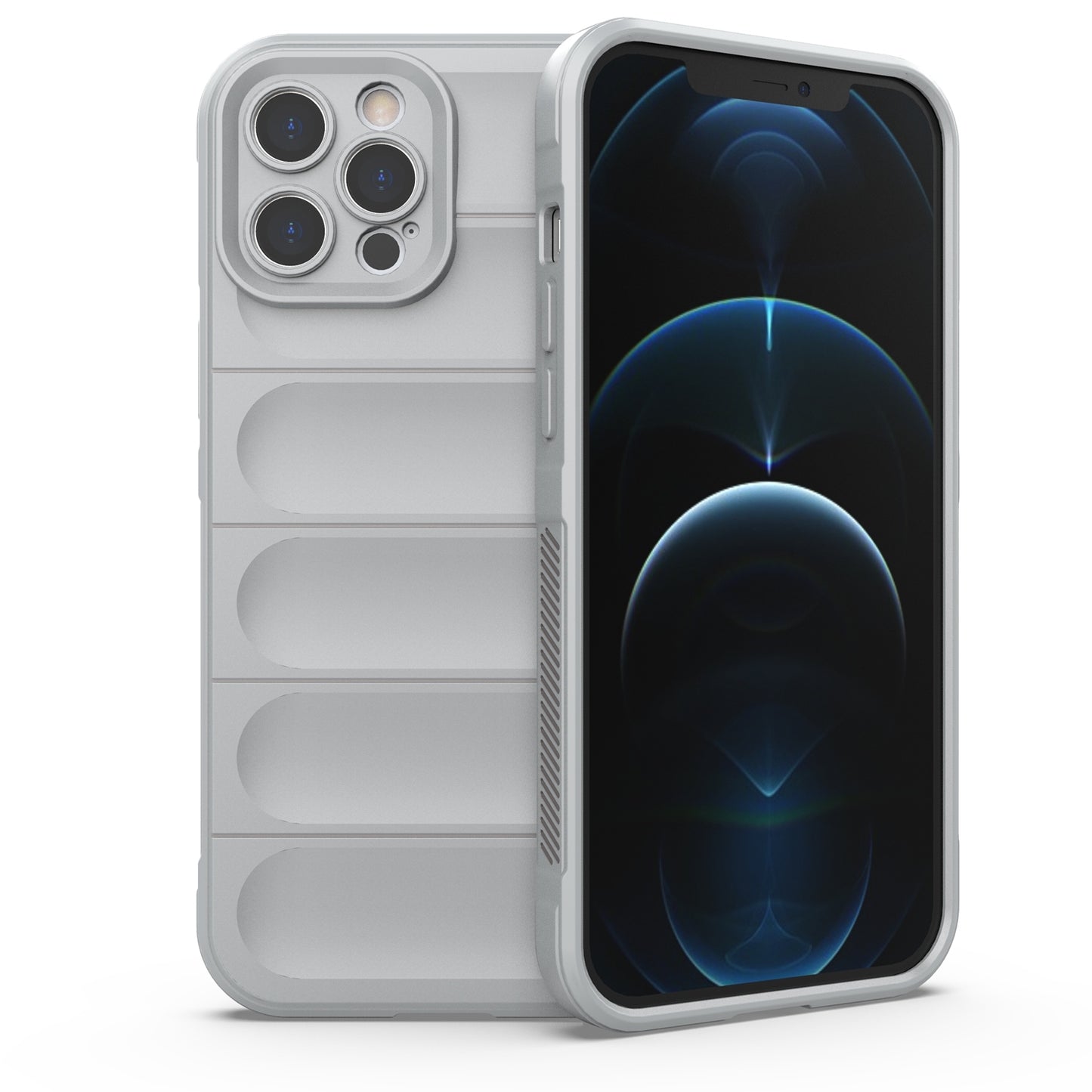 iPhone 12 Pro Max Magic Shield TPU + Flannel Phone Case - Stylish, Durable, and Lightweight Protection