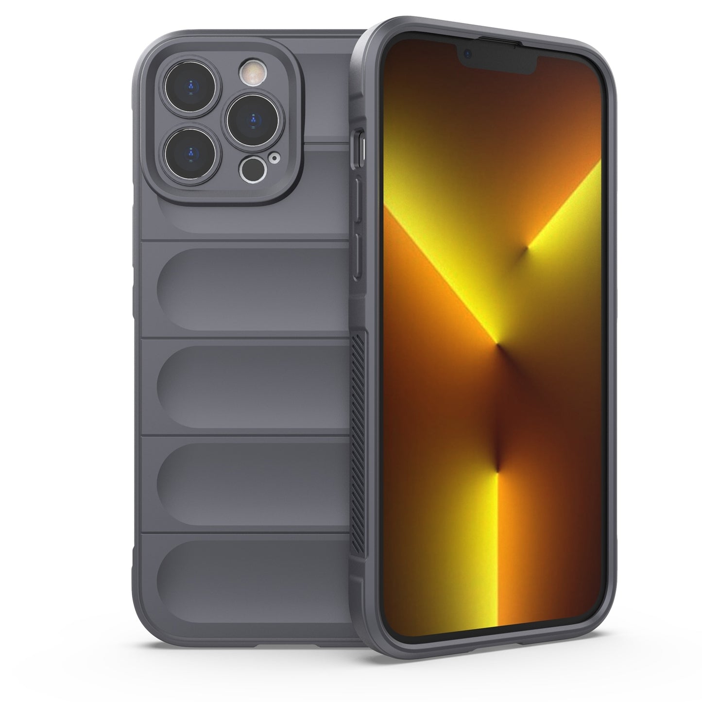 iPhone 13 Pro Max Magic Shield TPU + Flannel Phone Case - Stylish, Durable, and Lightweight Protection