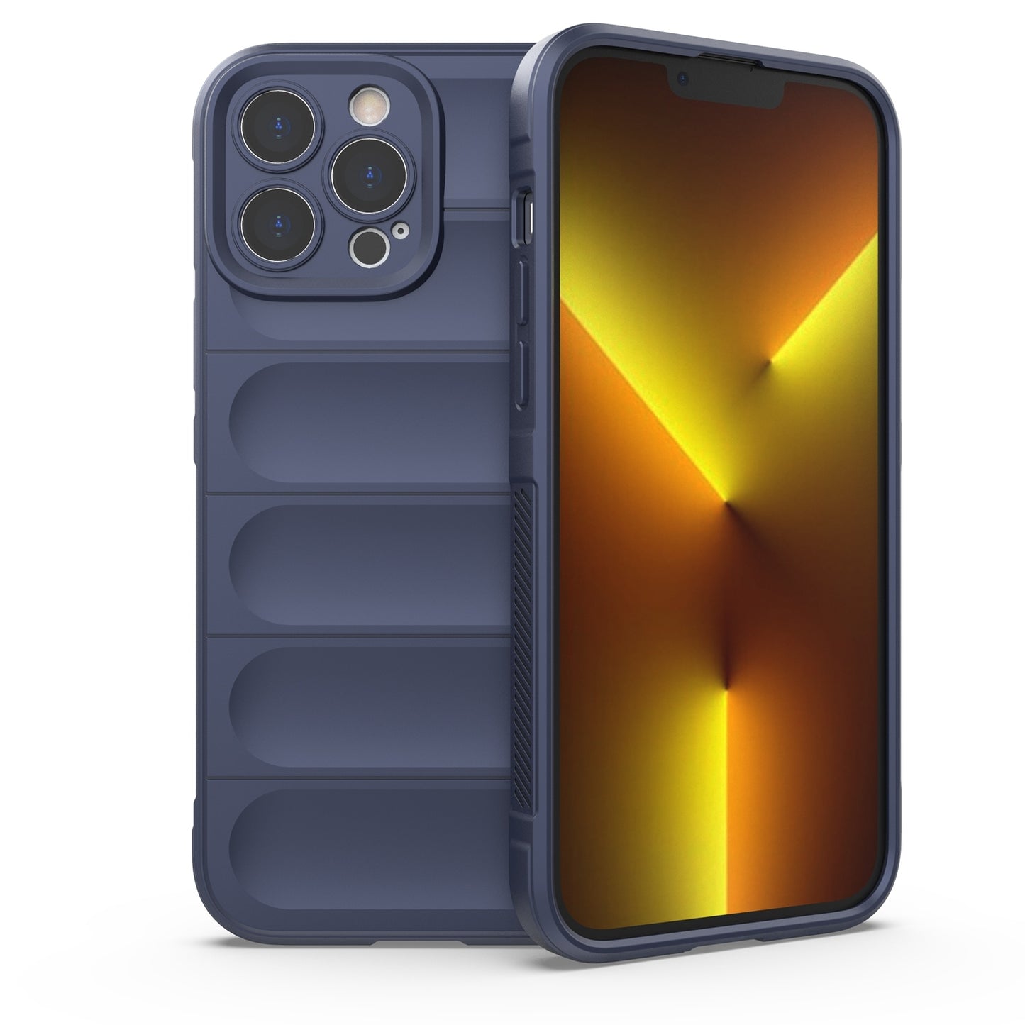 iPhone 13 Pro Max Magic Shield TPU + Flannel Phone Case - Stylish, Durable, and Lightweight Protection