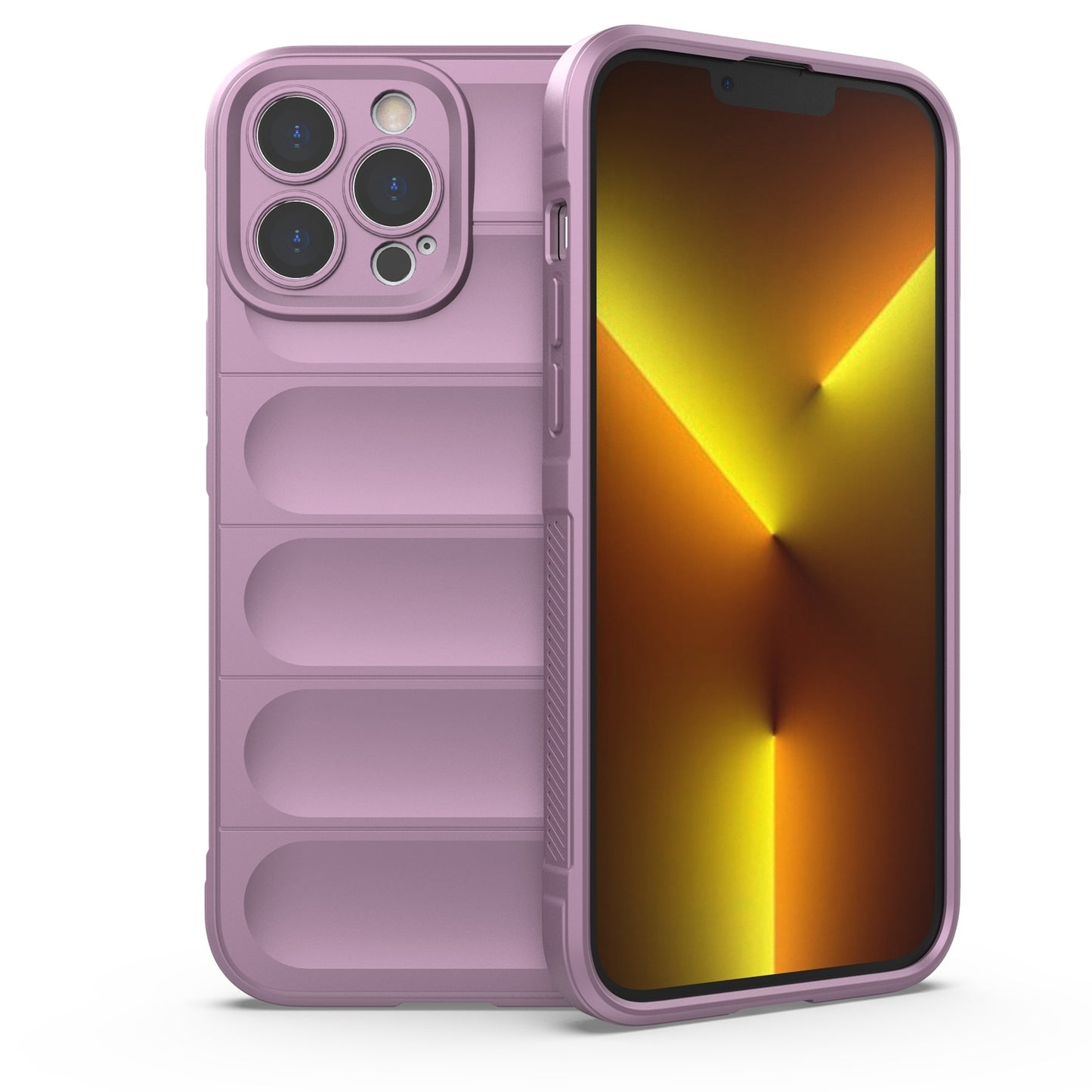 iPhone 13 Pro Max Magic Shield TPU + Flannel Phone Case - Stylish, Durable, and Lightweight Protection