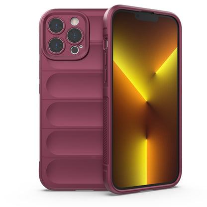 iPhone 13 Pro Max Magic Shield TPU + Flannel Phone Case - Stylish, Durable, and Lightweight Protection