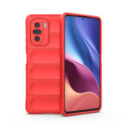 Xiaomi Redmi K40 Magic Shield TPU + Flannel Phone Case - Stylish, Durable, and Lightweight Protection