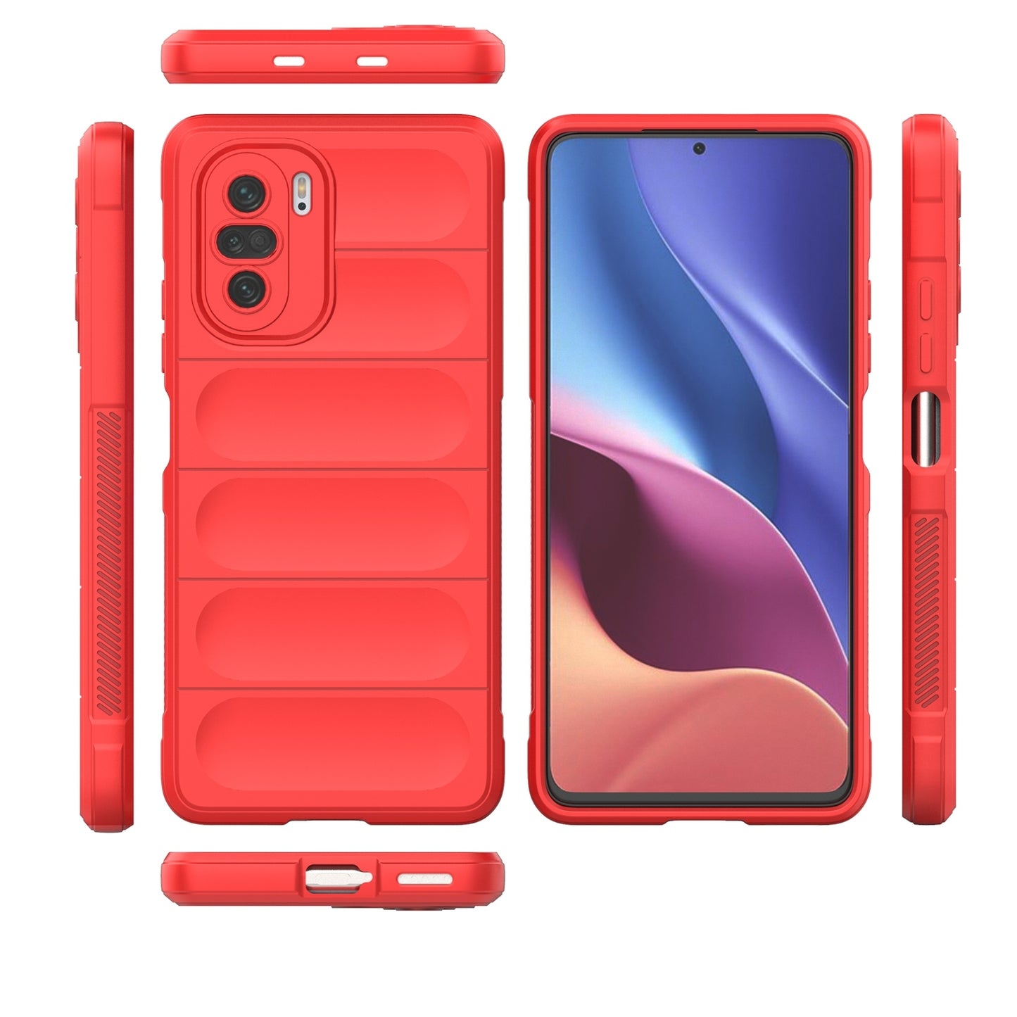 Xiaomi Redmi K40 Magic Shield TPU + Flannel Phone Case - Stylish, Durable, and Lightweight Protection