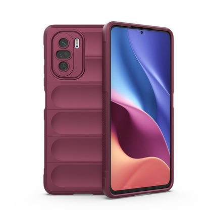 Xiaomi Redmi K40 Magic Shield TPU + Flannel Phone Case - Stylish, Durable, and Lightweight Protection