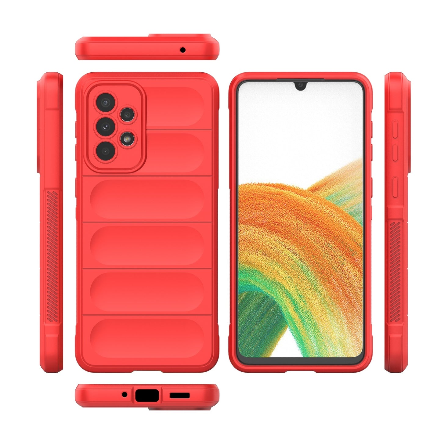 Samsung Galaxy A33 5G Magic Shield TPU + Flannel Phone Case - Stylish, Durable, and Lightweight Protection