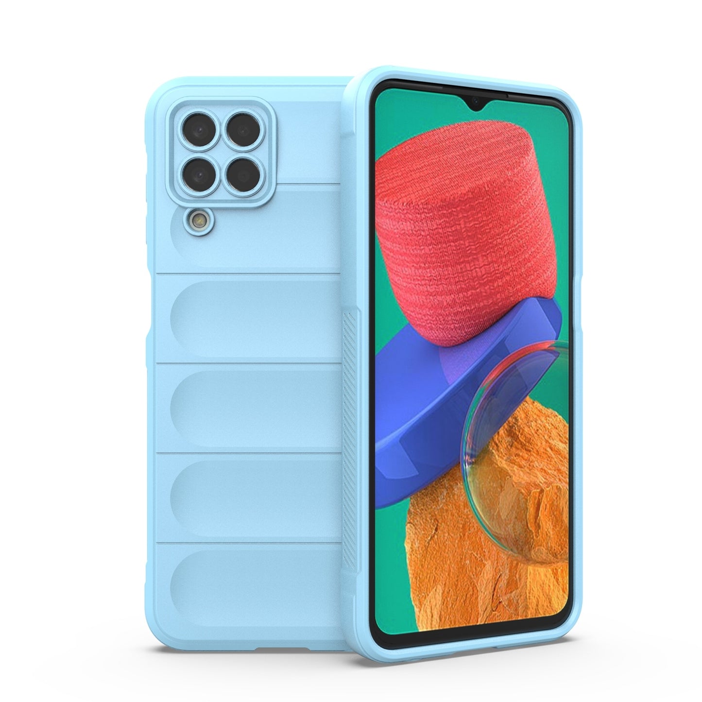 Samsung Galaxy M33 5G Magic Shield TPU + Flannel Phone Case - Stylish, Durable, and Lightweight Protection