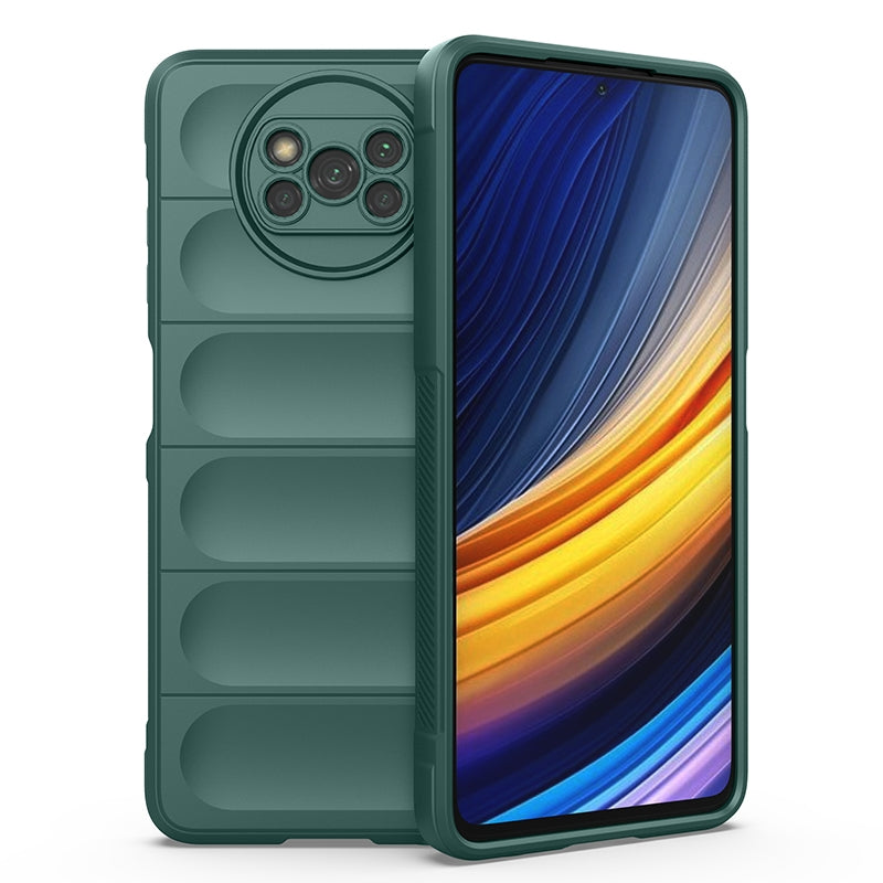 Xiaomi Poco X3 NFC Magic Shield TPU + Flannel Phone Case - Stylish, Durable, and Lightweight Protection