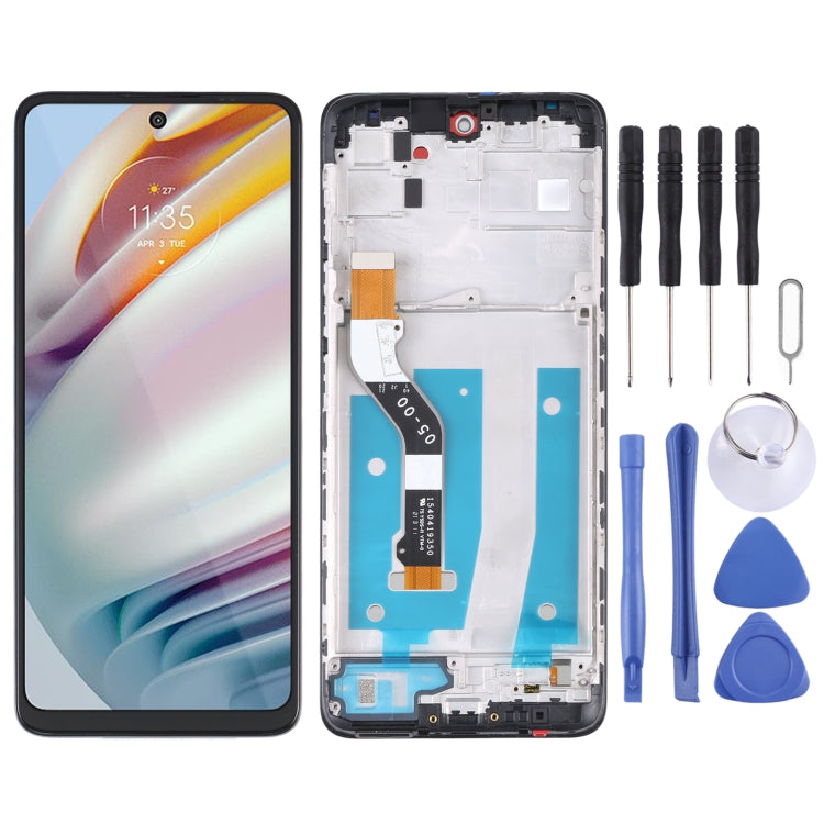 TFT LCD Screen Assembly with Frame for Motorola Moto G60s - Replacement Digitizer Touch Display