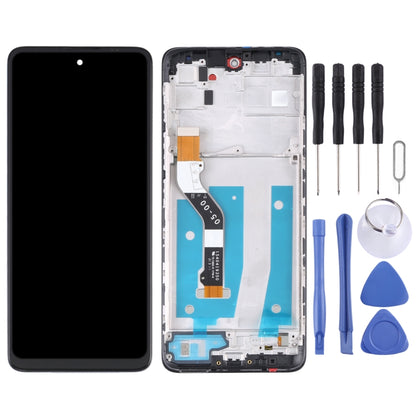 TFT LCD Screen Assembly with Frame for Motorola Moto G60s - Replacement Digitizer Touch Display