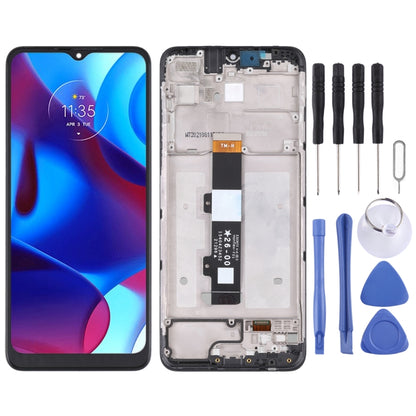 TFT LCD Screen Replacement for Motorola G Pure - Full Assembly with Touch Digitizer & Frame