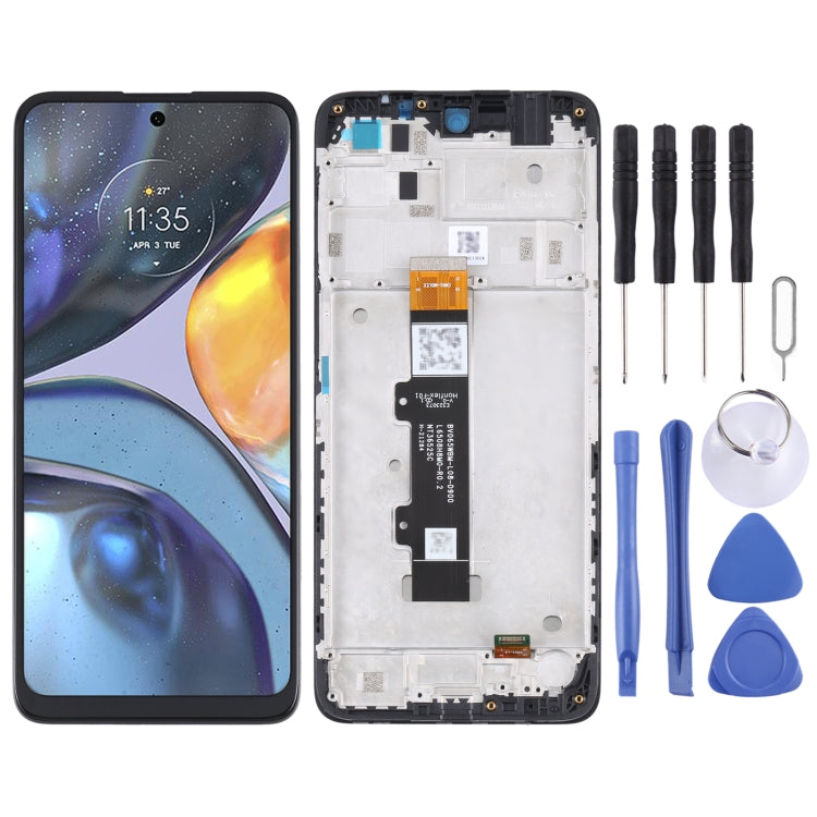 Motorola Moto G22 TFT LCD Screen & Digitizer Full Assembly with Frame - Replacement Display