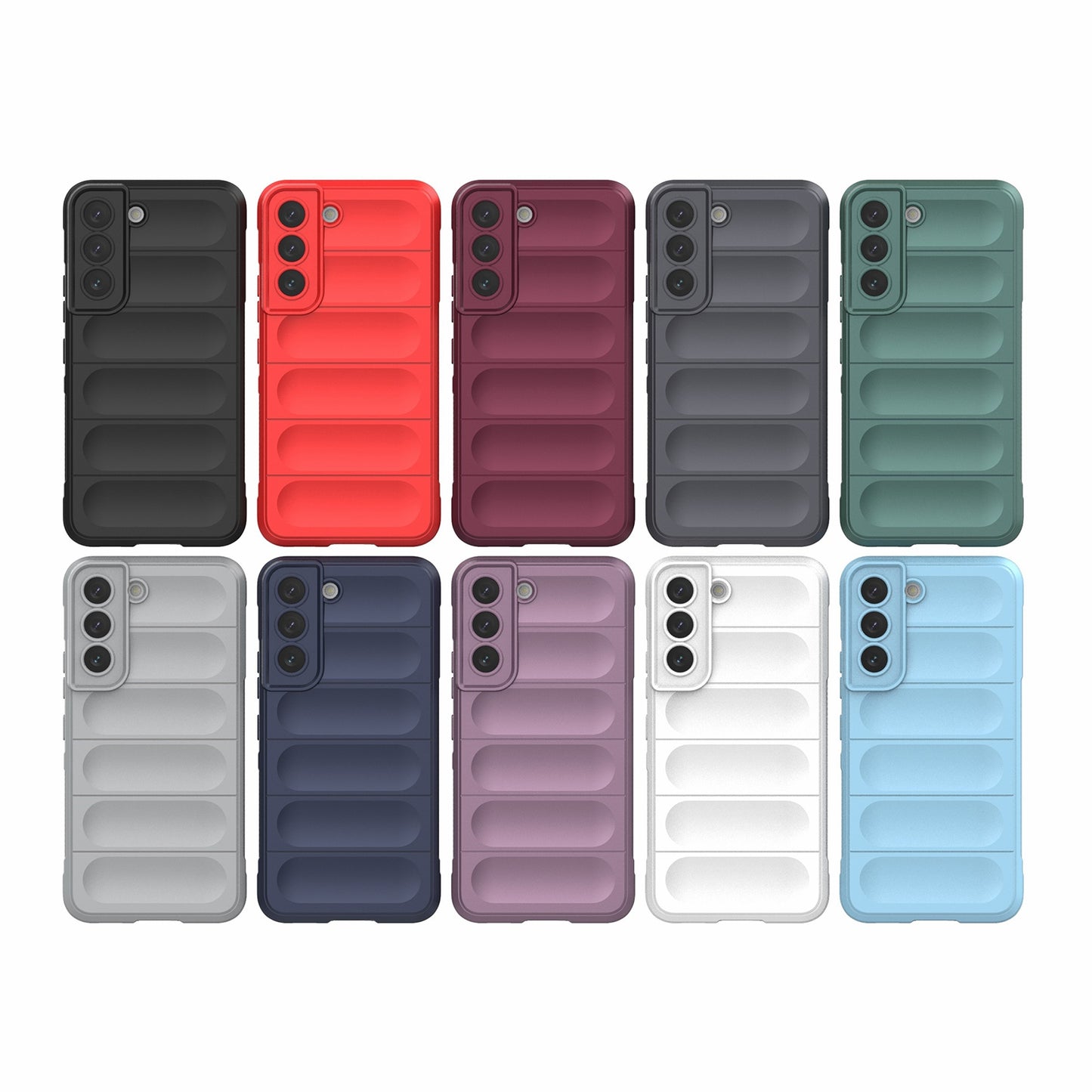 Samsung Galaxy S22 5G Magic Shield TPU + Flannel Phone Case - Stylish, Durable, and Lightweight Protection