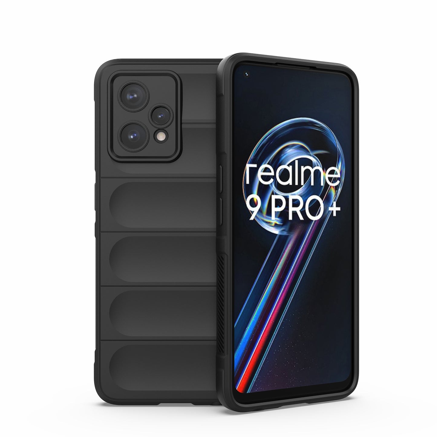 OPPO Realme 9 Pro+ Magic Shield TPU + Flannel Phone Case - Stylish, Durable, and Lightweight Protection