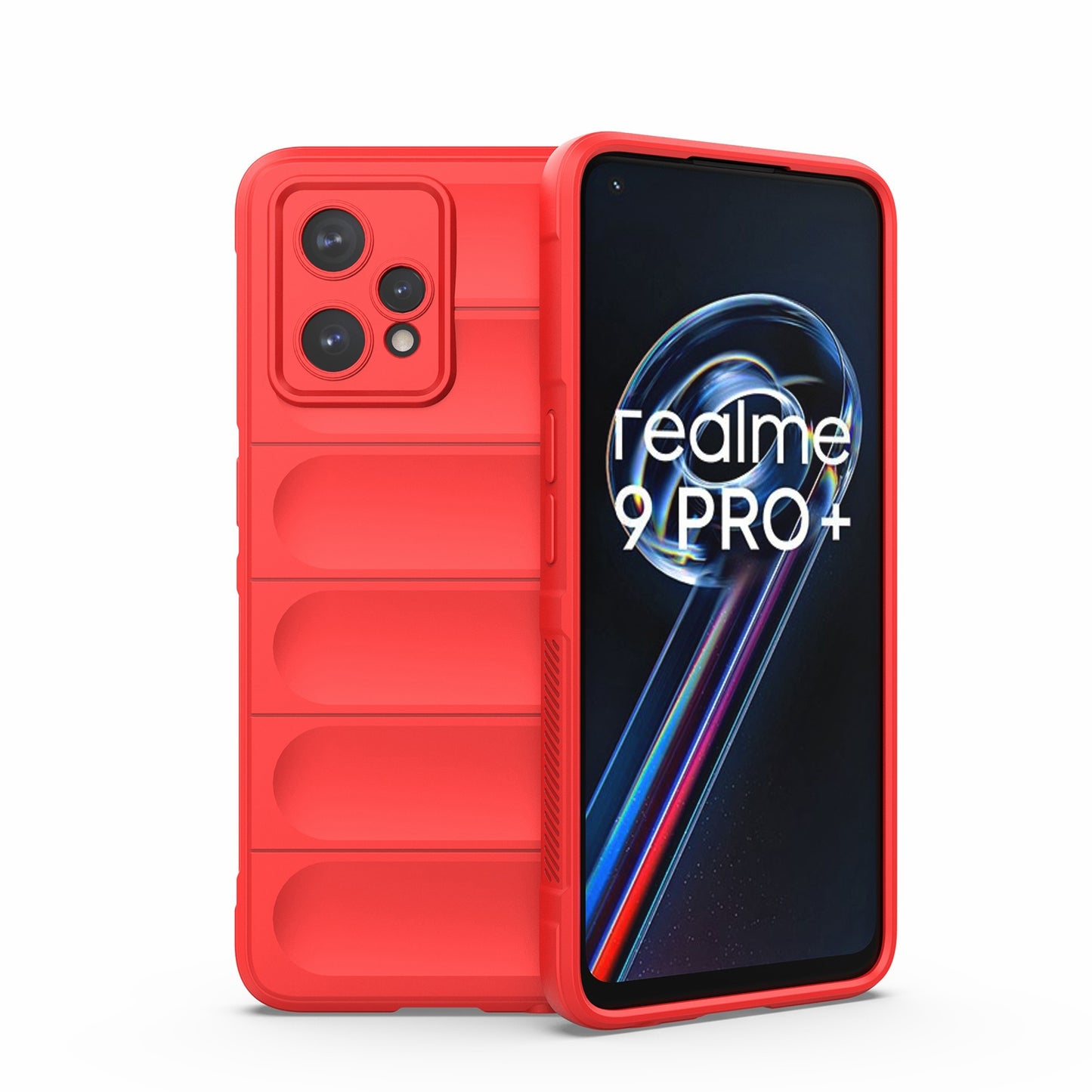 OPPO Realme 9 Pro+ Magic Shield TPU + Flannel Phone Case - Stylish, Durable, and Lightweight Protection