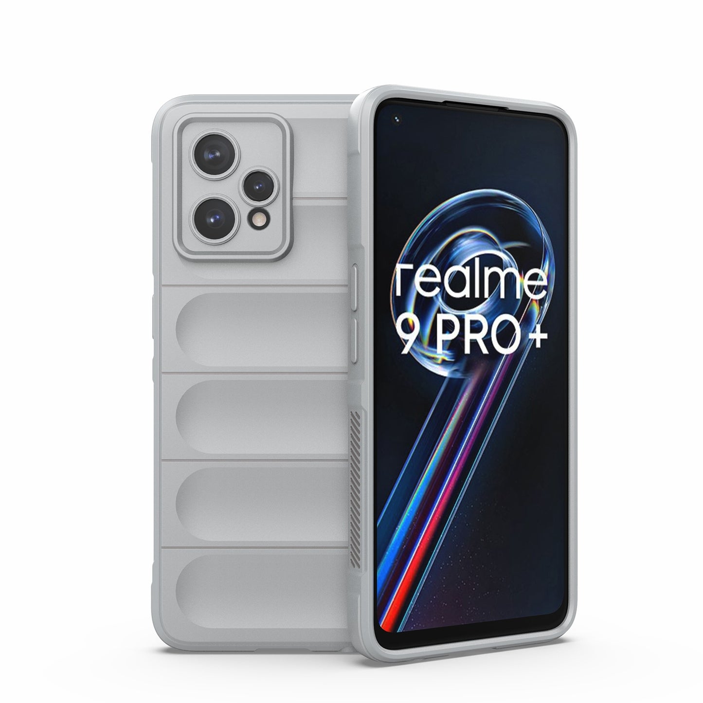OPPO Realme 9 Pro+ Magic Shield TPU + Flannel Phone Case - Stylish, Durable, and Lightweight Protection