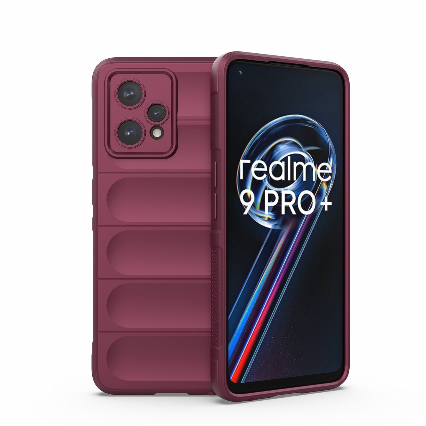 OPPO Realme 9 Pro+ Magic Shield TPU + Flannel Phone Case - Stylish, Durable, and Lightweight Protection