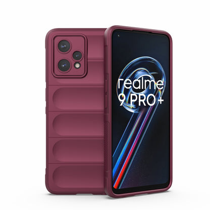 OPPO Realme 9 Pro+ Magic Shield TPU + Flannel Phone Case - Stylish, Durable, and Lightweight Protection