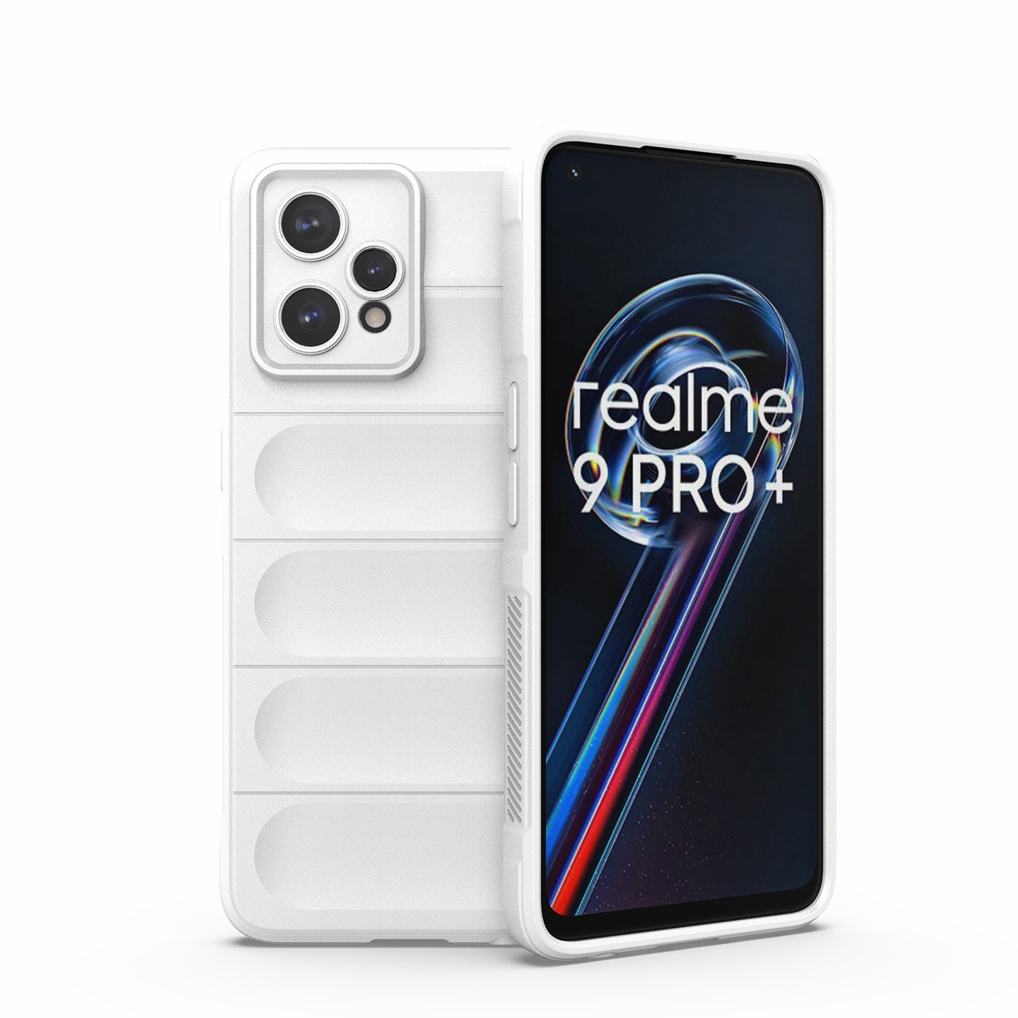 OPPO Realme 9 Pro+ Magic Shield TPU + Flannel Phone Case - Stylish, Durable, and Lightweight Protection