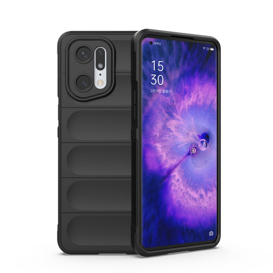 OPPO Find X5 Pro Magic Shield TPU + Flannel Phone Case - Stylish, Durable, and Lightweight Protection