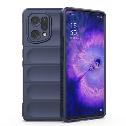 OPPO Find X5 Magic Shield TPU + Flannel Phone Case - Stylish, Durable, and Lightweight Protection
