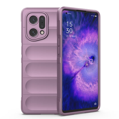 OPPO Find X5 Magic Shield TPU + Flannel Phone Case - Stylish, Durable, and Lightweight Protection