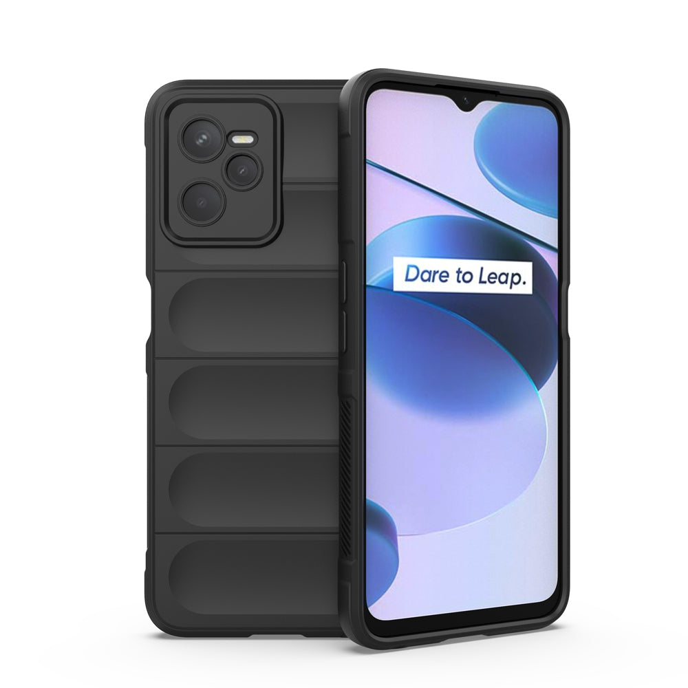 OPPO Realme C35 Magic Shield TPU + Flannel Phone Case - Stylish, Durable, and Lightweight Protection