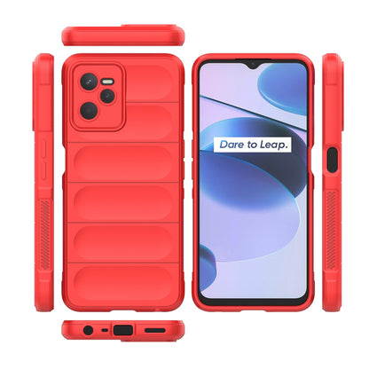 OPPO Realme C35 Magic Shield TPU + Flannel Phone Case - Stylish, Durable, and Lightweight Protection
