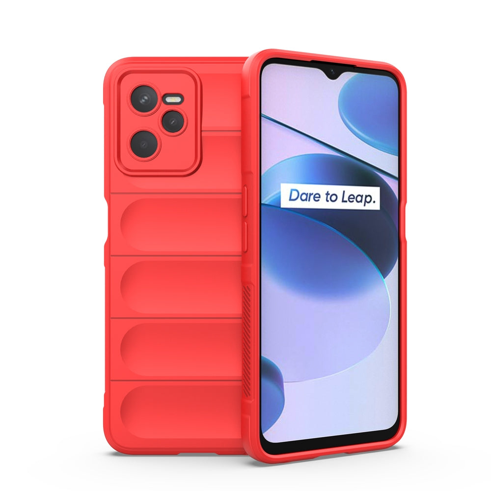OPPO Realme C35 Magic Shield TPU + Flannel Phone Case - Stylish, Durable, and Lightweight Protection