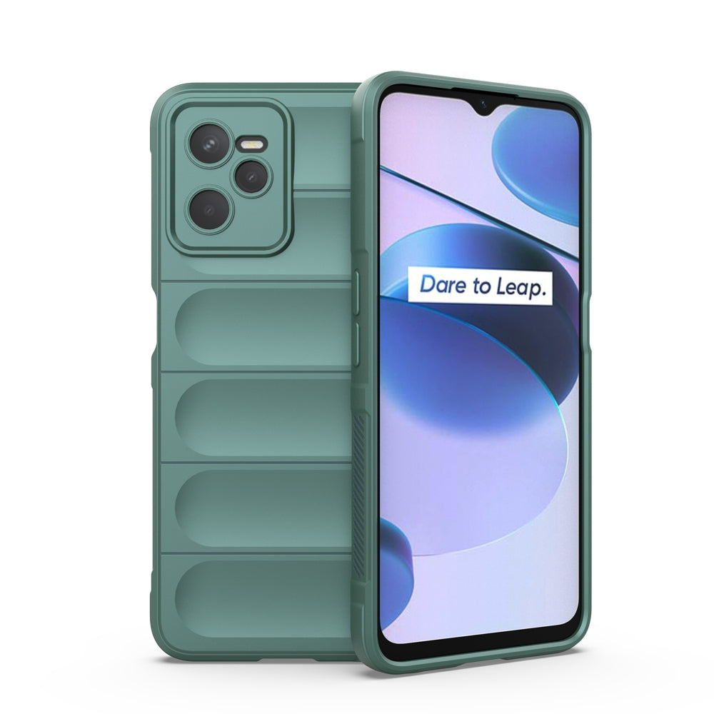 OPPO Realme C35 Magic Shield TPU + Flannel Phone Case - Stylish, Durable, and Lightweight Protection