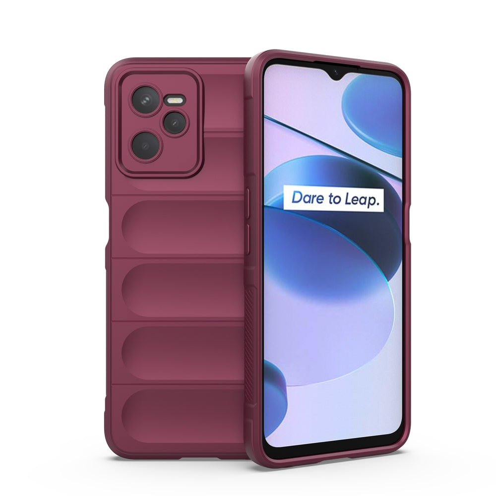 OPPO Realme C35 Magic Shield TPU + Flannel Phone Case - Stylish, Durable, and Lightweight Protection