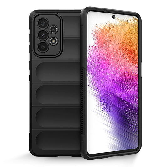 Samsung Galaxy A73 Magic Shield TPU + Flannel Phone Case - Stylish, Durable, and Lightweight Protection