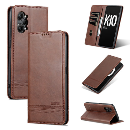 OPPO K10 Pro Leather Wallet Case with Card Holder & Magnetic Closure