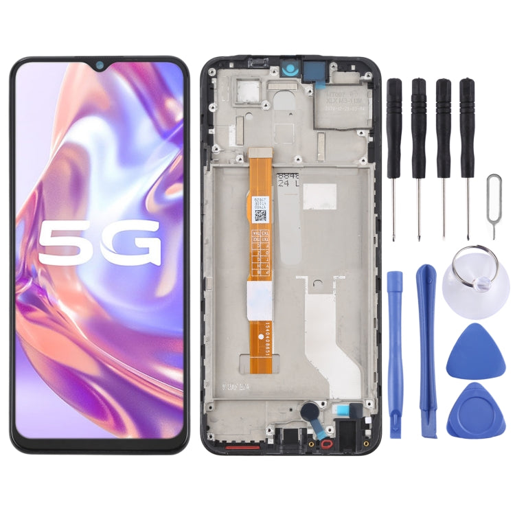 Vivo Y31S 5G TFT LCD Screen Replacement Digitizer Assembly with Frame - Compatible V2054A