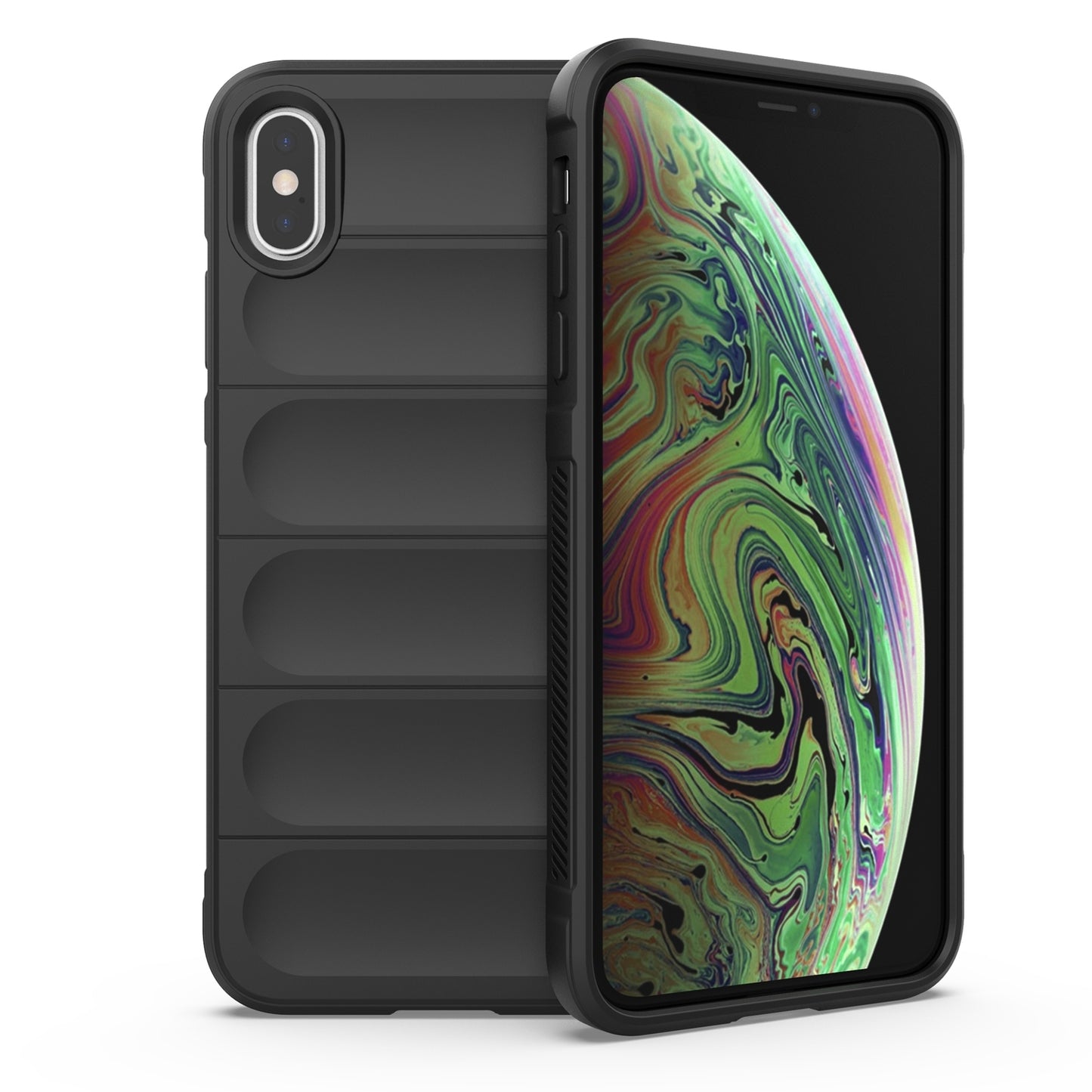 iPhone XS Magic Shield TPU + Flannel Phone Case - Stylish, Durable, and Lightweight Protection