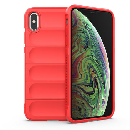 iPhone XS Magic Shield TPU + Flannel Phone Case - Stylish, Durable, and Lightweight Protection