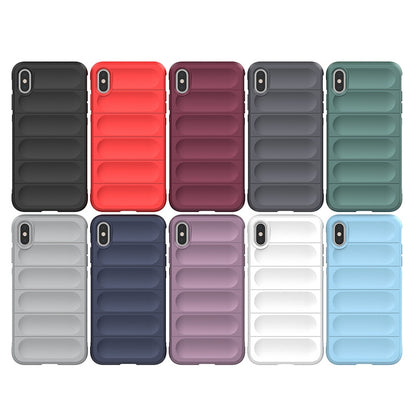 iPhone XS Magic Shield TPU + Flannel Phone Case - Stylish, Durable, and Lightweight Protection