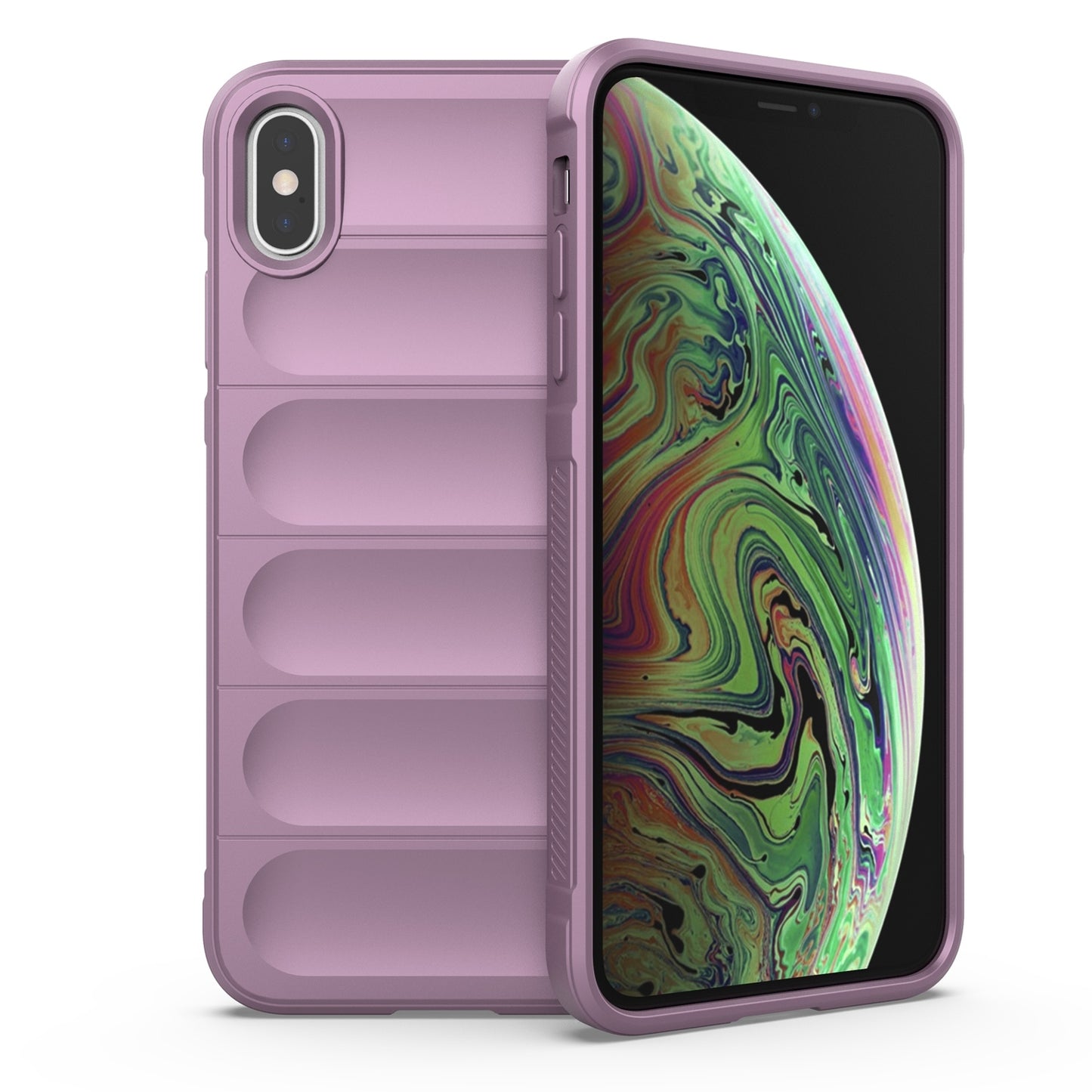 iPhone X Magic Shield TPU + Flannel Phone Case - Stylish, Durable, and Lightweight Protection