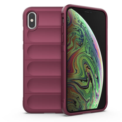 iPhone XS Magic Shield TPU + Flannel Phone Case - Stylish, Durable, and Lightweight Protection