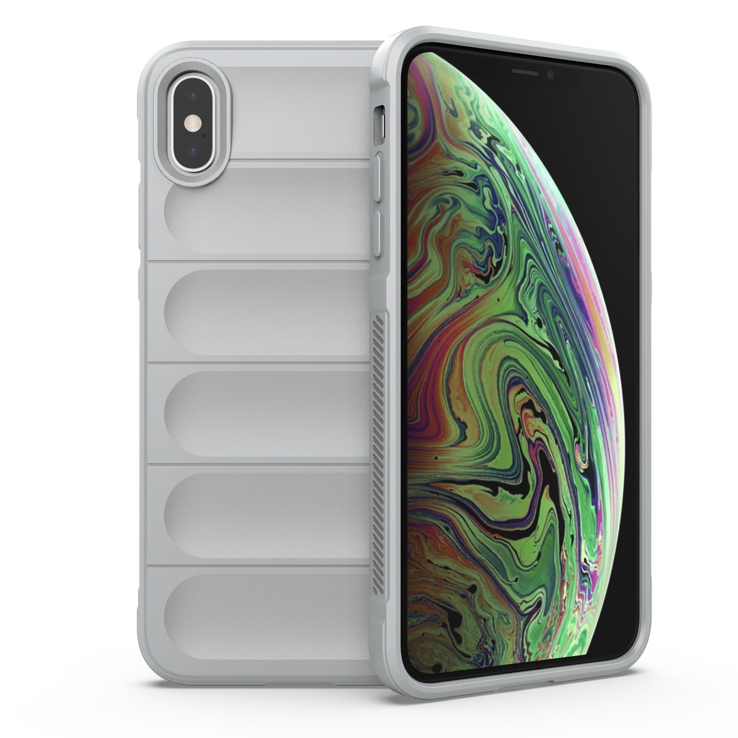 iPhone XS Max Magic Shield TPU + Flannel Phone Case - Stylish, Durable, and Lightweight Protection