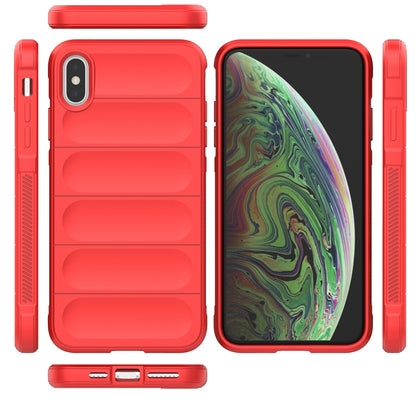 iPhone XS Max Magic Shield TPU + Flannel Phone Case - Stylish, Durable, and Lightweight Protection