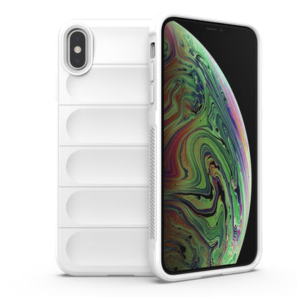 iPhone XS Max Magic Shield TPU + Flannel Phone Case - Stylish, Durable, and Lightweight Protection