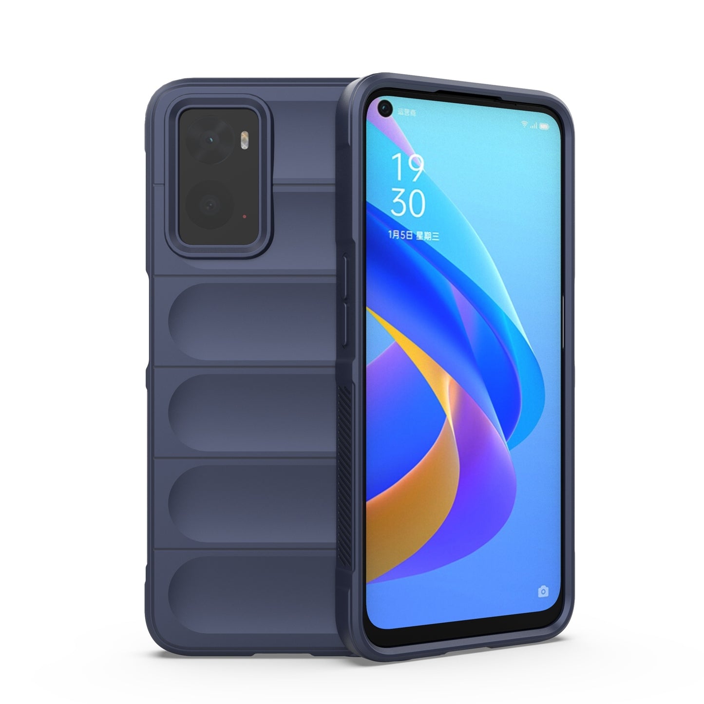OPPO A76 4G Magic Shield TPU + Flannel Phone Case - Stylish, Durable, and Lightweight Protection