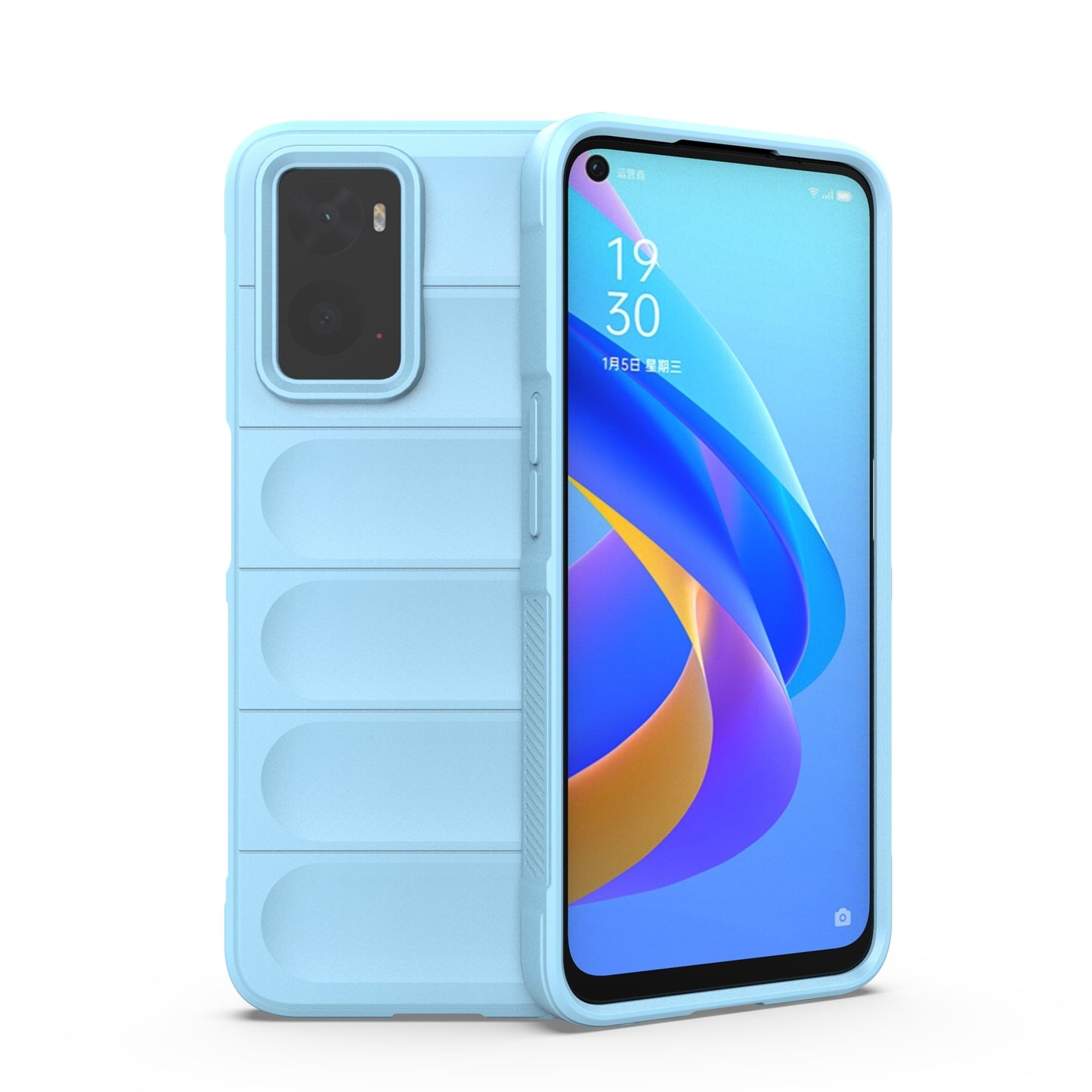 OPPO A76 4G Magic Shield TPU + Flannel Phone Case - Stylish, Durable, and Lightweight Protection