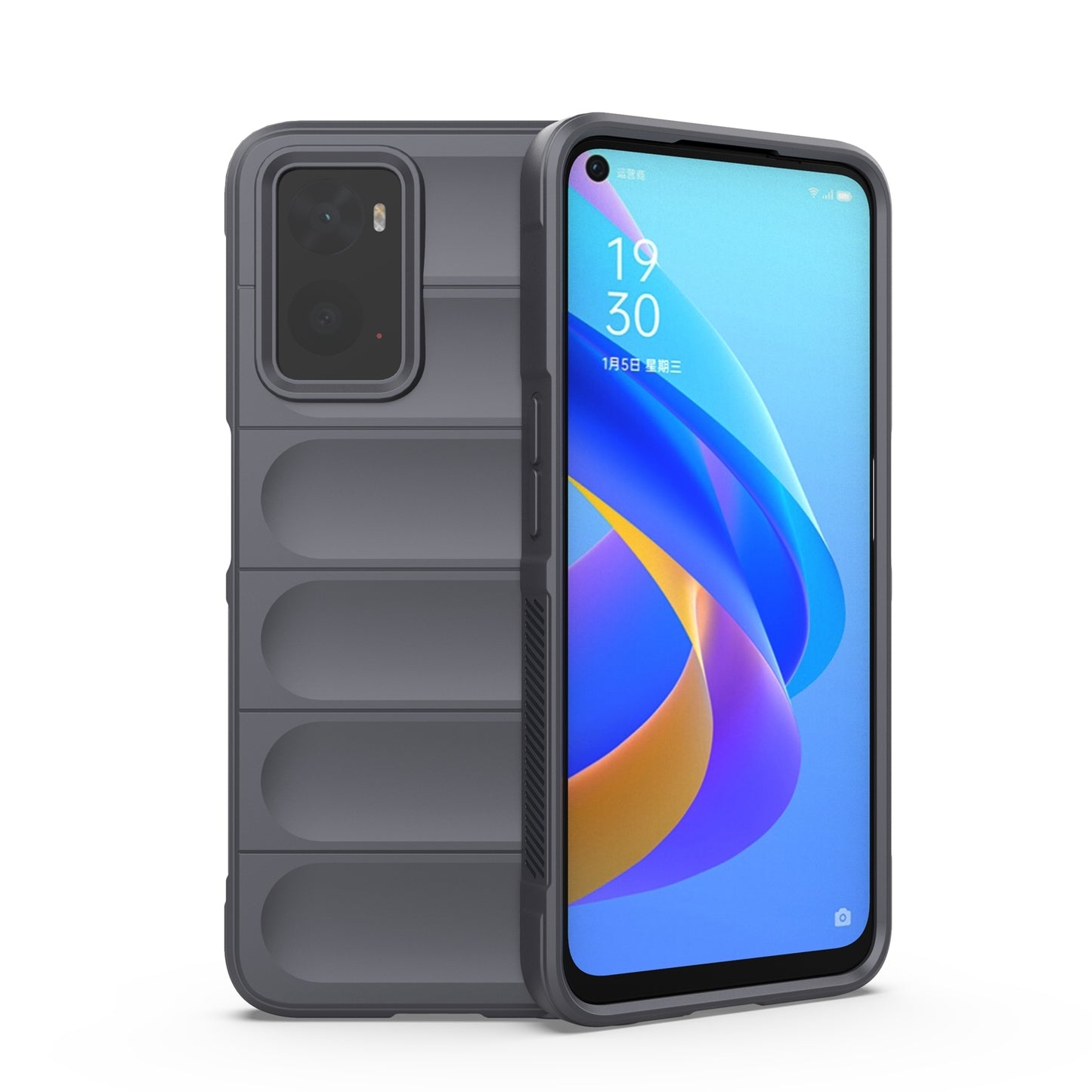 OPPO A76 4G Magic Shield TPU + Flannel Phone Case - Stylish, Durable, and Lightweight Protection