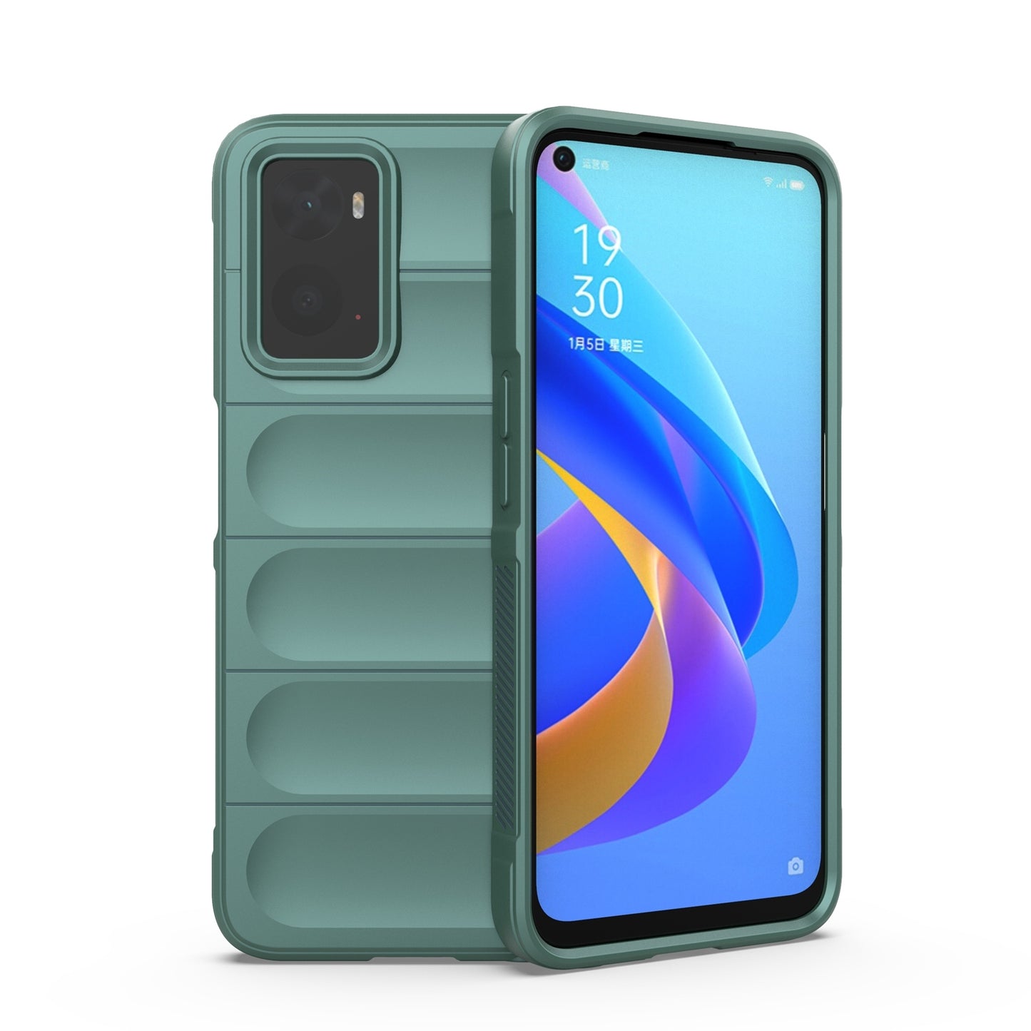 OPPO A76 4G Magic Shield TPU + Flannel Phone Case - Stylish, Durable, and Lightweight Protection